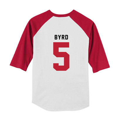 Georgia - NCAA Baseball : Justin Byrd - OmaDawgs Youth Raglan T-Shirt-1