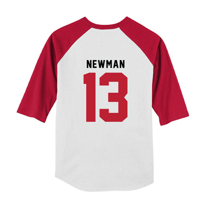 Georgia - NCAA Baseball : Scott Newman - OmaDawgs Youth Raglan T-Shirt-1