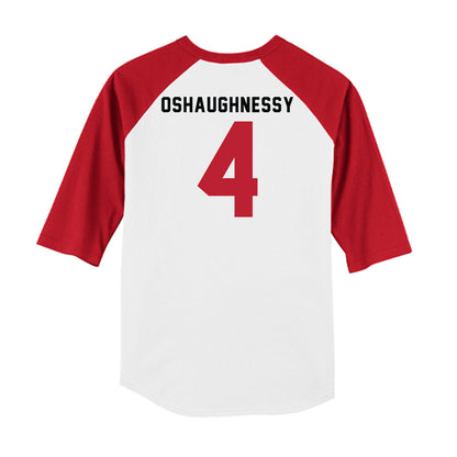 Georgia - NCAA Baseball : Michael Oshaughnessy - OmaDawgs Raglan Shirt-1