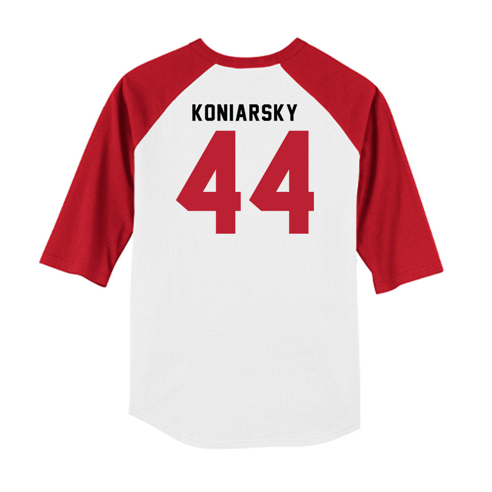Georgia - NCAA Baseball : Cole Koniarsky - OmaDawgs Raglan Shirt-1