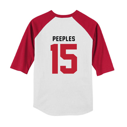 Georgia - NCAA Baseball : Ty Peeples - OmaDawgs Youth Raglan T-Shirt-1