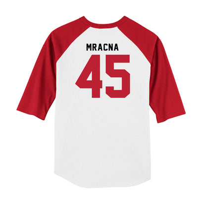 Georgia - NCAA Baseball : Christian Mracna - OmaDawgs Raglan Shirt-1