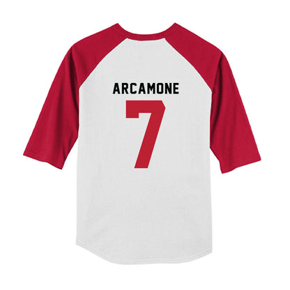 Georgia - NCAA Baseball : Jack Arcamone - OmaDawgs Youth Raglan T-Shirt-1