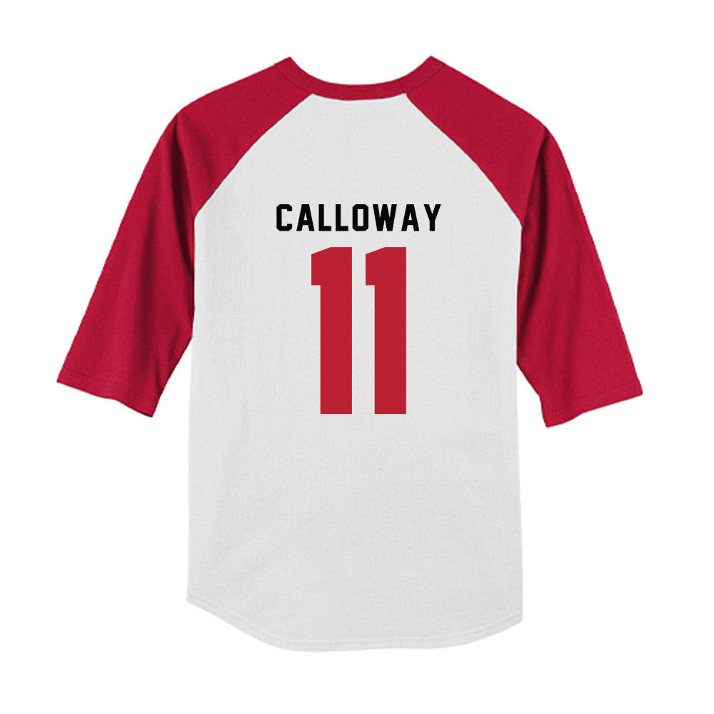 Georgia - NCAA Baseball : Bryce Calloway - OmaDawgs Youth Raglan T-Shirt-1