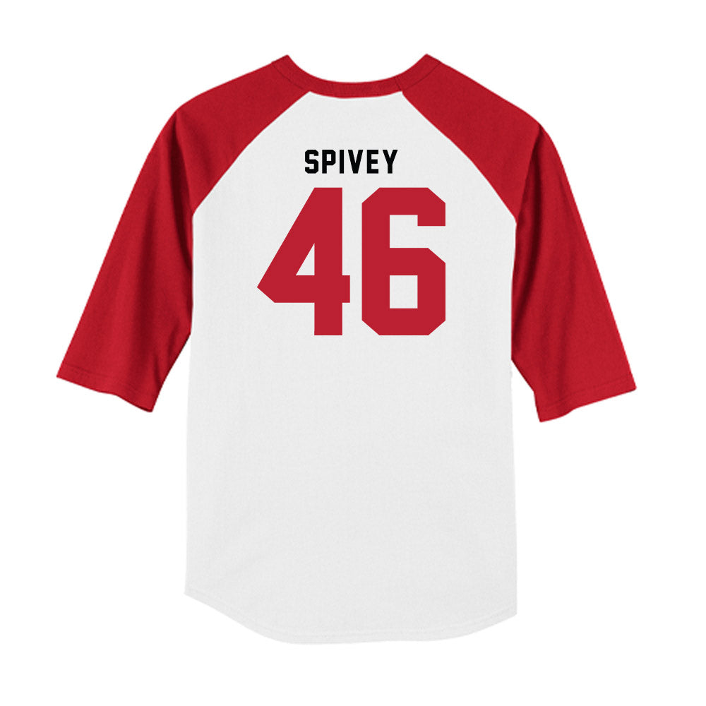 Georgia - NCAA Baseball : Logan Spivey - OmaDawgs Raglan Shirt-1