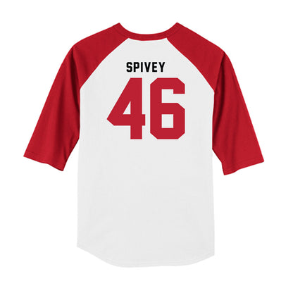 Georgia - NCAA Baseball : Logan Spivey - OmaDawgs Raglan Shirt-1