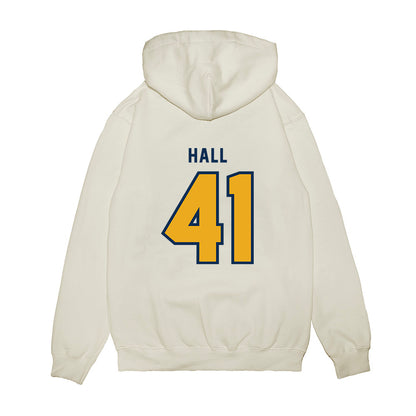 West Virginia - NCAA Baseball : Tyrus Hall - Omaneers Premium Hooded Sweatshirt-1