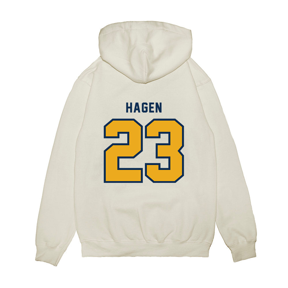 West Virginia - NCAA Baseball : David Hagen - Omaneers Premium Hooded Sweatshirt-1