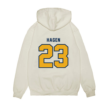 West Virginia - NCAA Baseball : David Hagen - Omaneers Premium Hooded Sweatshirt-1