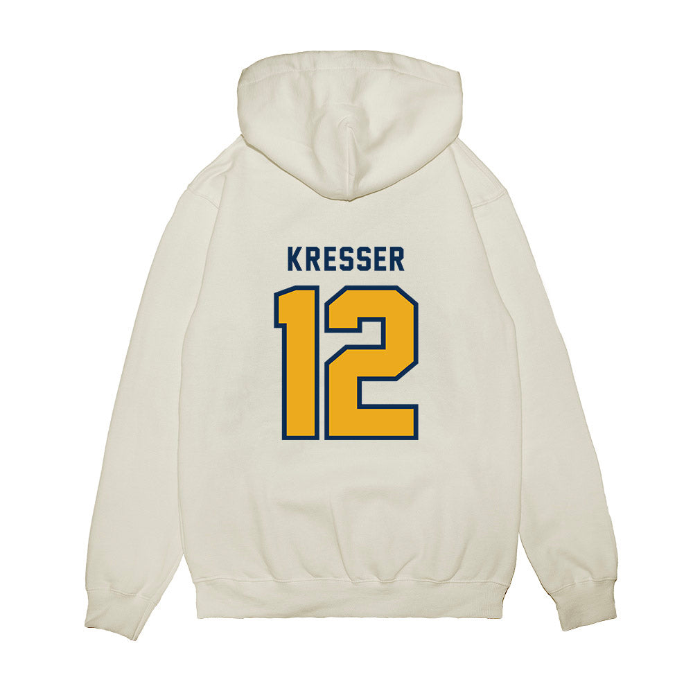 West Virginia - NCAA Baseball : Brodie Kresser - Omaneers Premium Hooded Sweatshirt-1