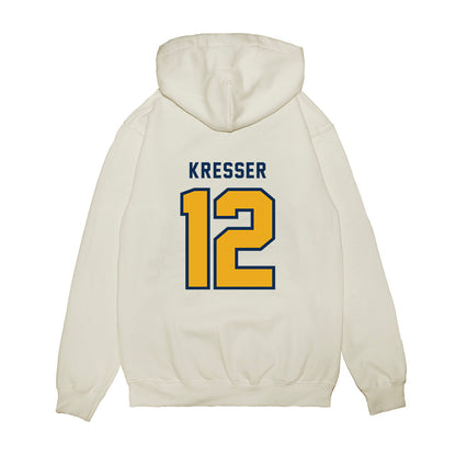 West Virginia - NCAA Baseball : Brodie Kresser - Omaneers Premium Hooded Sweatshirt-1