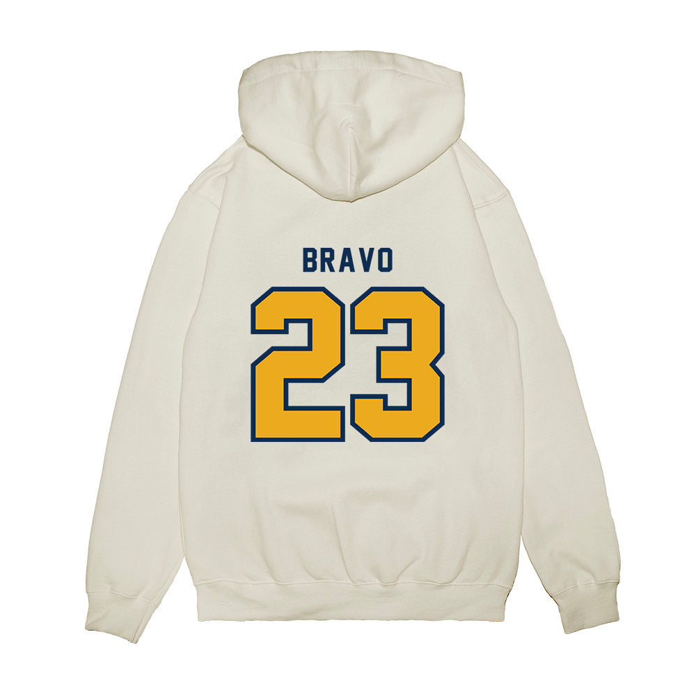 West Virginia - NCAA Baseball : Zach Bravo - Omaneers Premium Hooded Sweatshirt-1
