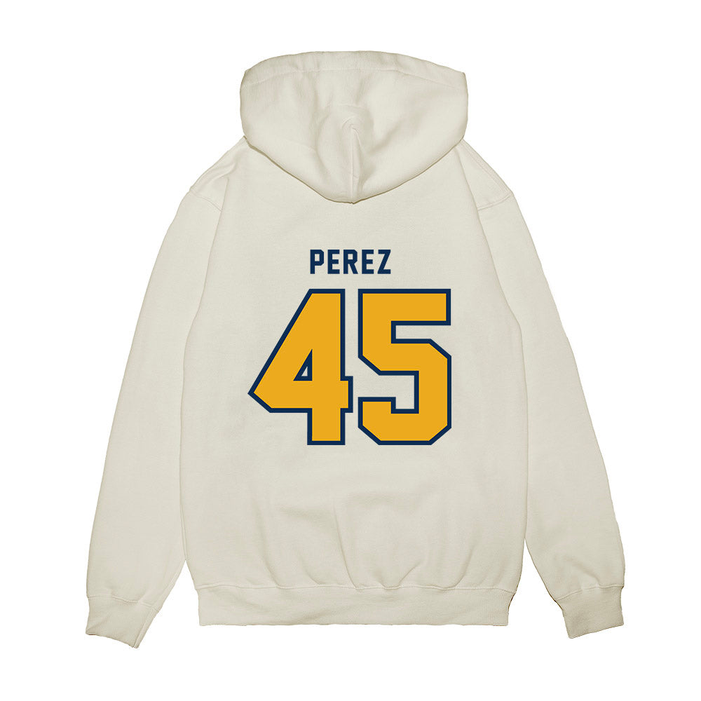 West Virginia - NCAA Baseball : David Perez - Omaneers Premium Hooded Sweatshirt-1