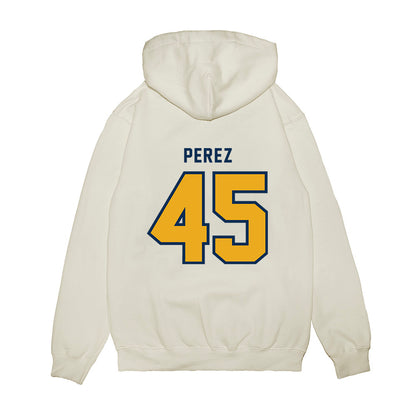 West Virginia - NCAA Baseball : David Perez - Omaneers Premium Hooded Sweatshirt-1