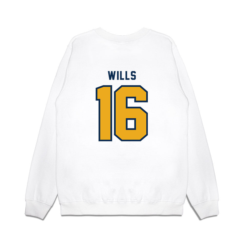 West Virginia - NCAA Baseball : Brock Wills - Omaneers Premium Crewneck Sweatshirt-1