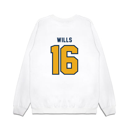 West Virginia - NCAA Baseball : Brock Wills - Omaneers Premium Crewneck Sweatshirt-1