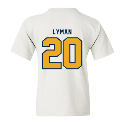 West Virginia - NCAA Baseball : Luke Lyman - Omaneers Youth T-Shirt-1
