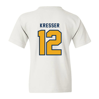 West Virginia - NCAA Baseball : Brodie Kresser - Omaneers Youth T-Shirt-1