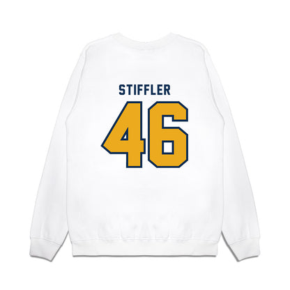 West Virginia - NCAA Baseball : Mac Stiffler - Omaneers Premium Crewneck Sweatshirt-1