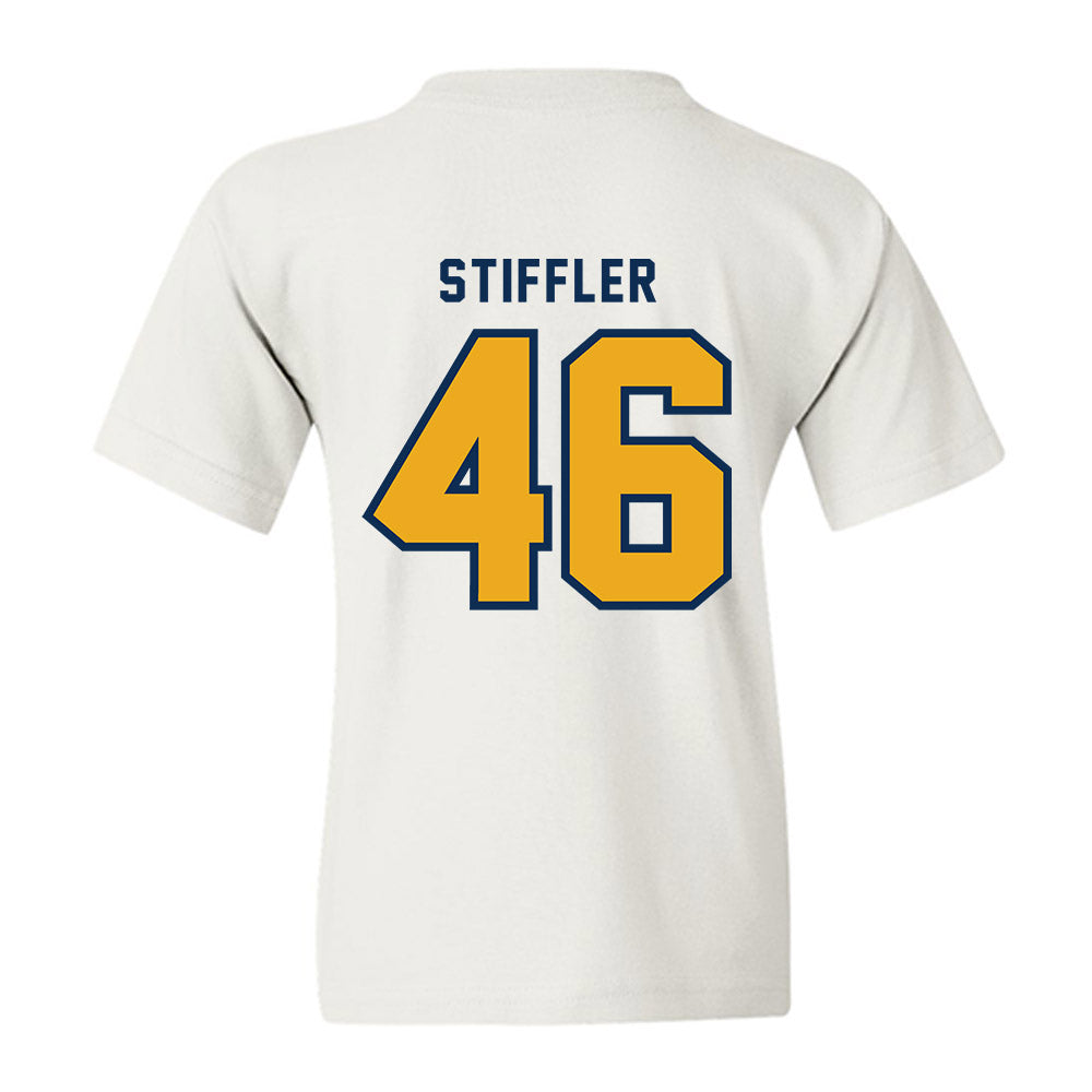 West Virginia - NCAA Baseball : Mac Stiffler - Omaneers Youth T-Shirt-1