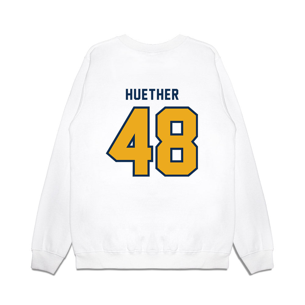 West Virginia - NCAA Baseball : JT Huether - Omaneers Premium Crewneck Sweatshirt-1