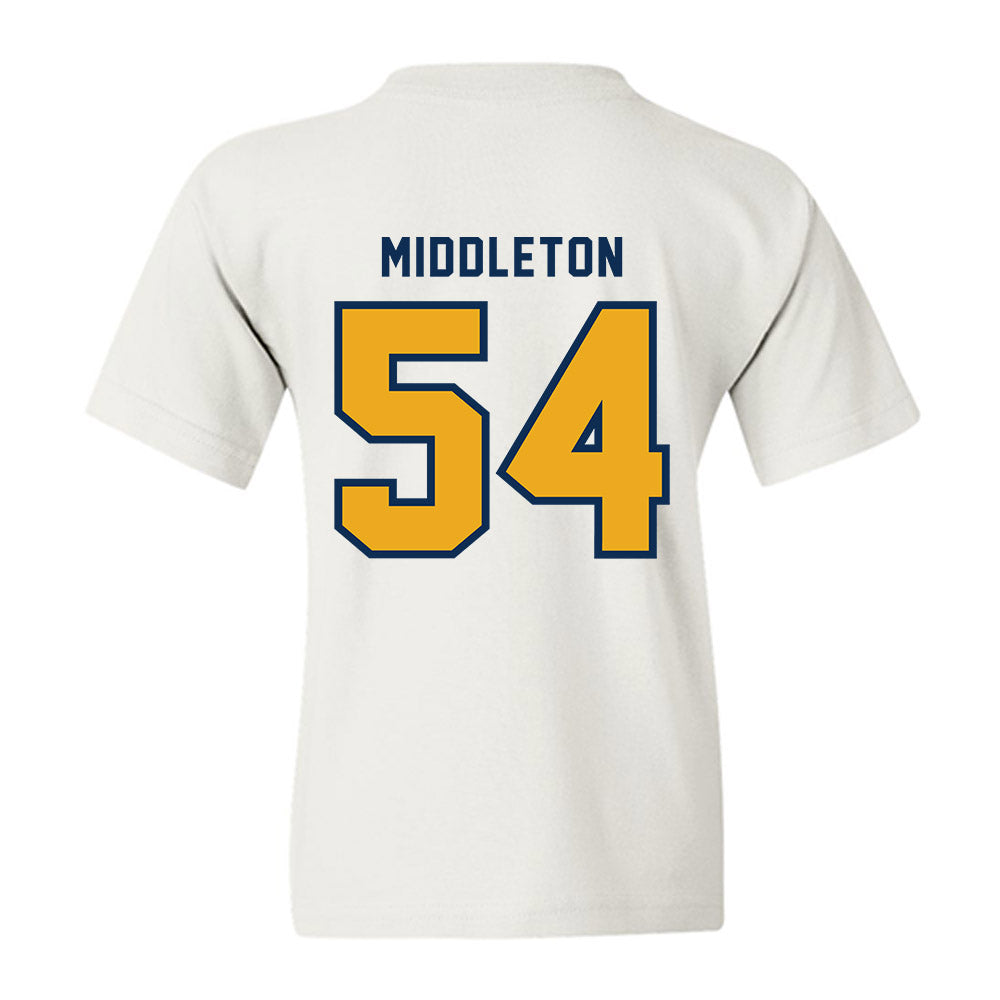 West Virginia - NCAA Baseball : Andrew Middleton - Omaneers Youth T-Shirt-1