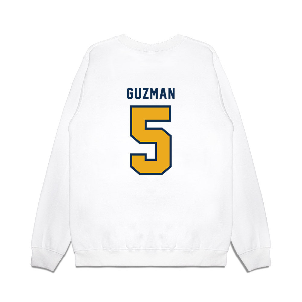 West Virginia - NCAA Baseball : Armani Guzman - Omaneers Premium Crewneck Sweatshirt-1