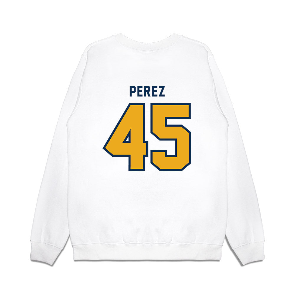 West Virginia - NCAA Baseball : David Perez - Omaneers Premium Crewneck Sweatshirt-1