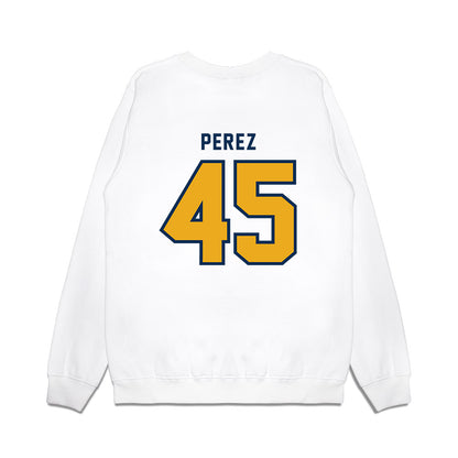 West Virginia - NCAA Baseball : David Perez - Omaneers Premium Crewneck Sweatshirt-1
