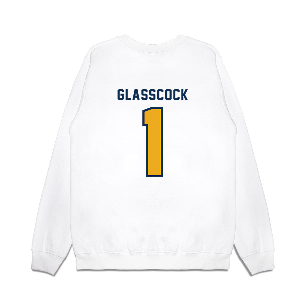 West Virginia - NCAA Baseball : JJ Glasscock - Omaneers Premium Crewneck Sweatshirt-1