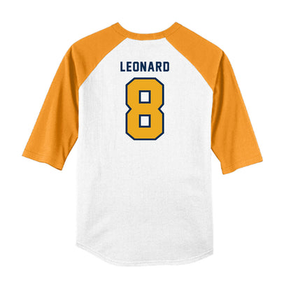West Virginia - NCAA Baseball : Dayne Leonard - Raglan Shirt-1