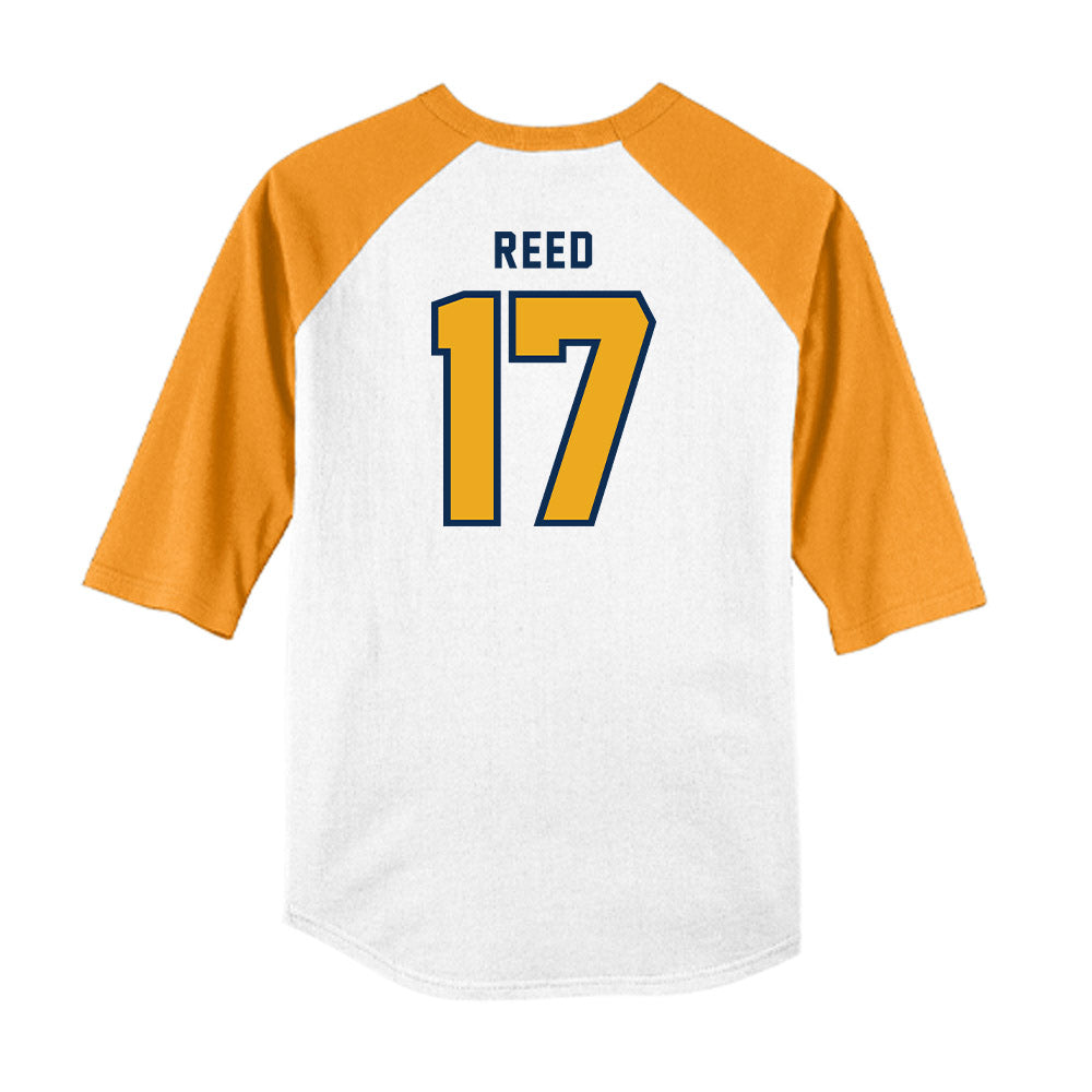 West Virginia - NCAA Baseball : Carlson Reed - Raglan Shirt-1