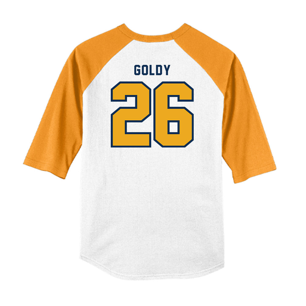 West Virginia - NCAA Baseball : Sean Goldy - Raglan Shirt-1