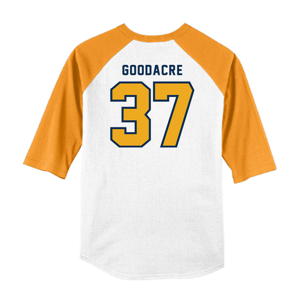 West Virginia - NCAA Baseball : Ben Goodacre - Raglan Shirt-1