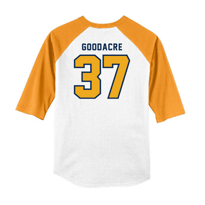 West Virginia - NCAA Baseball : Ben Goodacre - Raglan Shirt-1