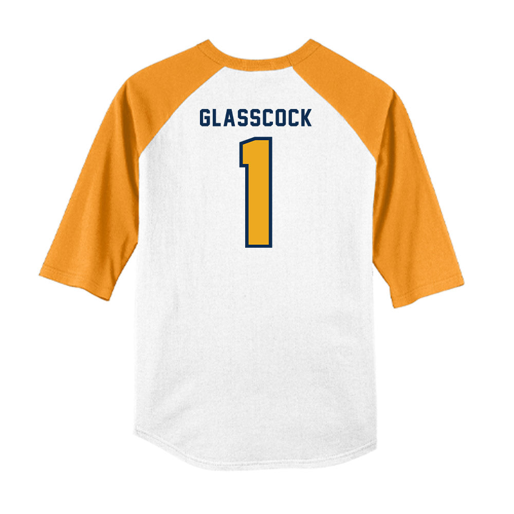 West Virginia - NCAA Baseball : JJ Glasscock - Raglan Shirt-1