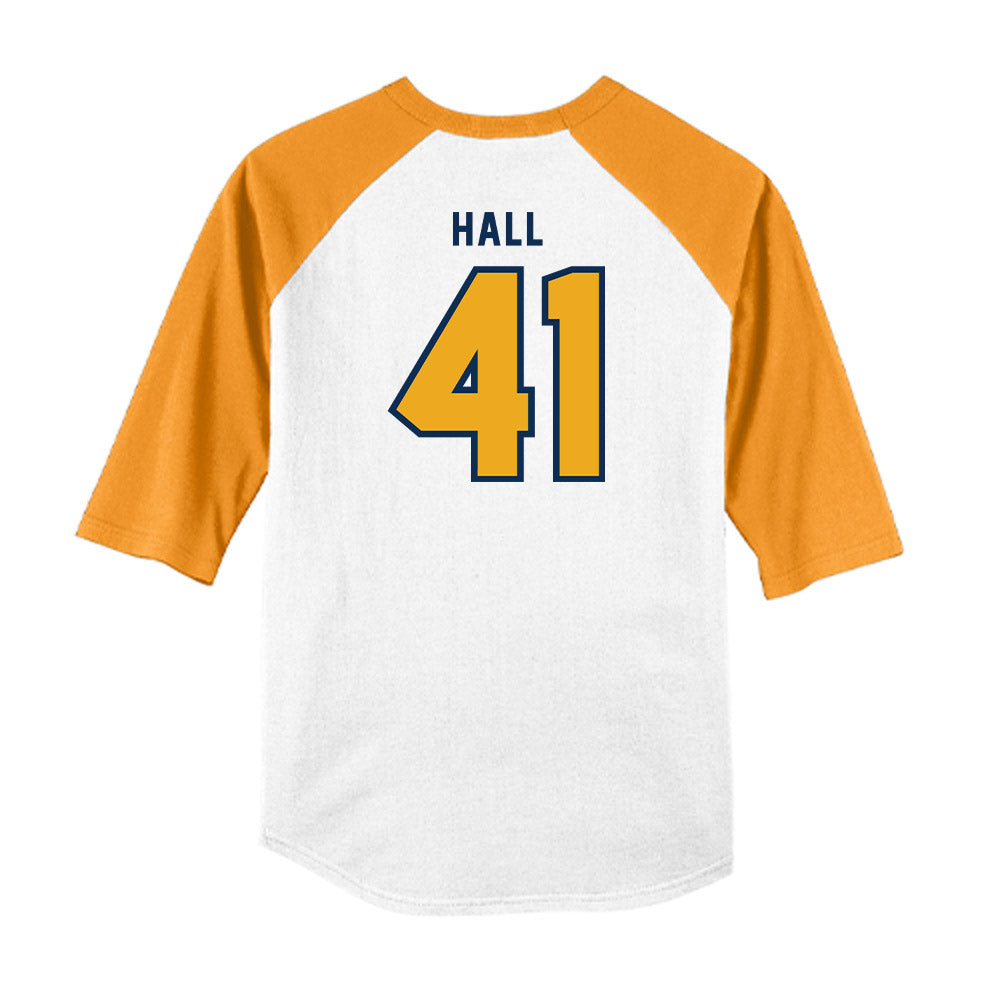 West Virginia - NCAA Baseball : Tyrus Hall - Raglan Shirt-1