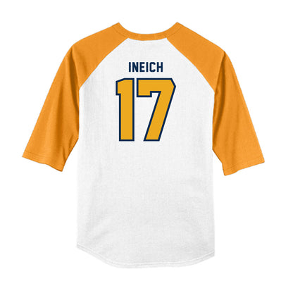 West Virginia - NCAA Baseball : Matt Ineich - Raglan Shirt-1