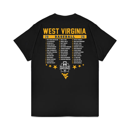 West Virginia - NCAA Baseball : Omaha Bound Roster List Comfort Colors T-Shirt-1