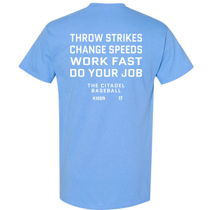 The Citadel - NCAA Baseball : Kaden Kiser - Sports Shersey T-Shirt-1