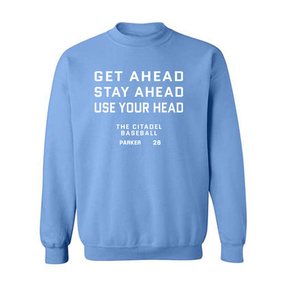 The Citadel - NCAA Baseball : Cohen Parker - Sports Shersey Crewneck Sweatshirt-0