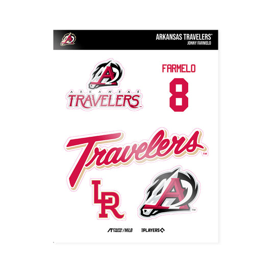 Arkansas Travs - MILB Baseball : Jonny Farmelo - Sticker Sheet-0