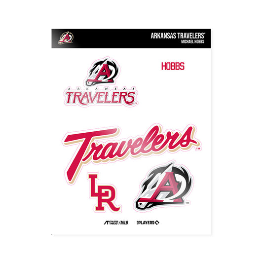 Arkansas Travs - MILB Baseball : Michael Hobbs - Sticker Sheet-0
