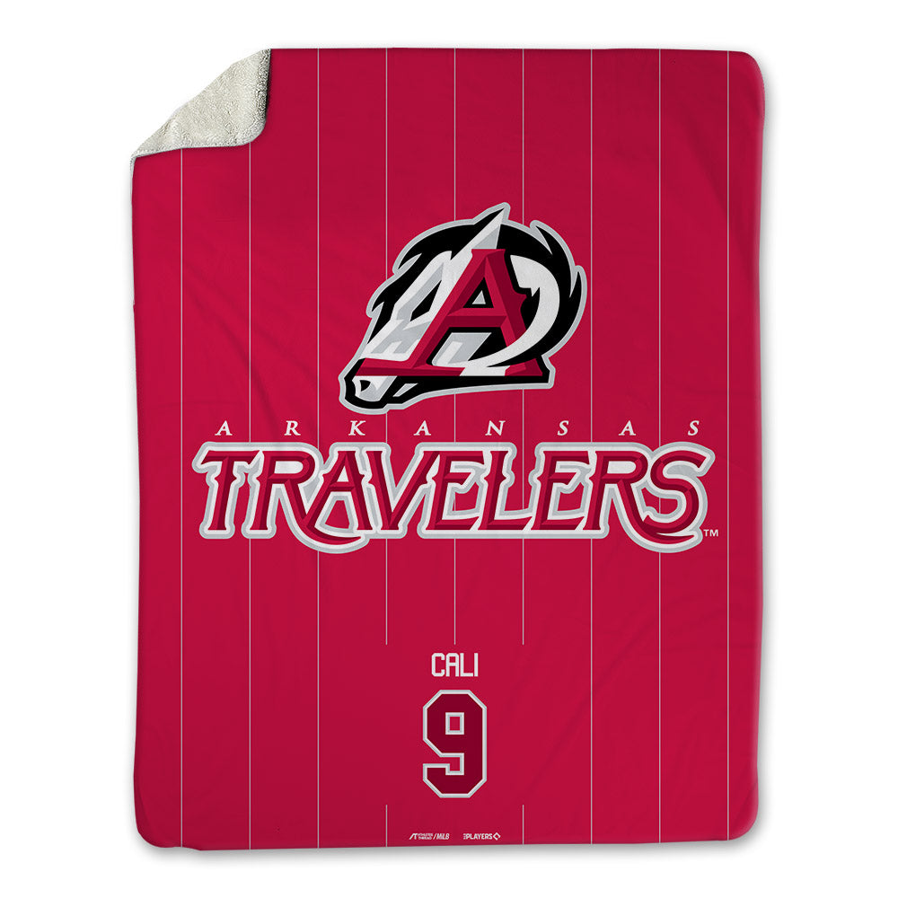 Arkansas Travs - MILB Baseball : Caleb Cali - Blanket-0