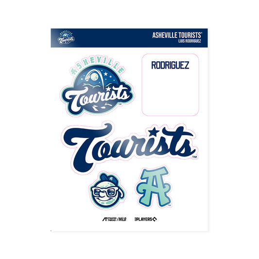 Asheville Tourists - MILB Baseball : Luis Rodriguez - Sticker Sheet-0