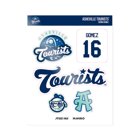 Asheville Tourists - MILB Baseball : Kenni Gomez - Sticker Sheet-0