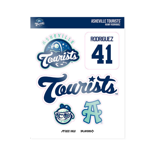 Asheville Tourists - MILB Baseball : Raimy Rodriguez - Sticker Sheet-0