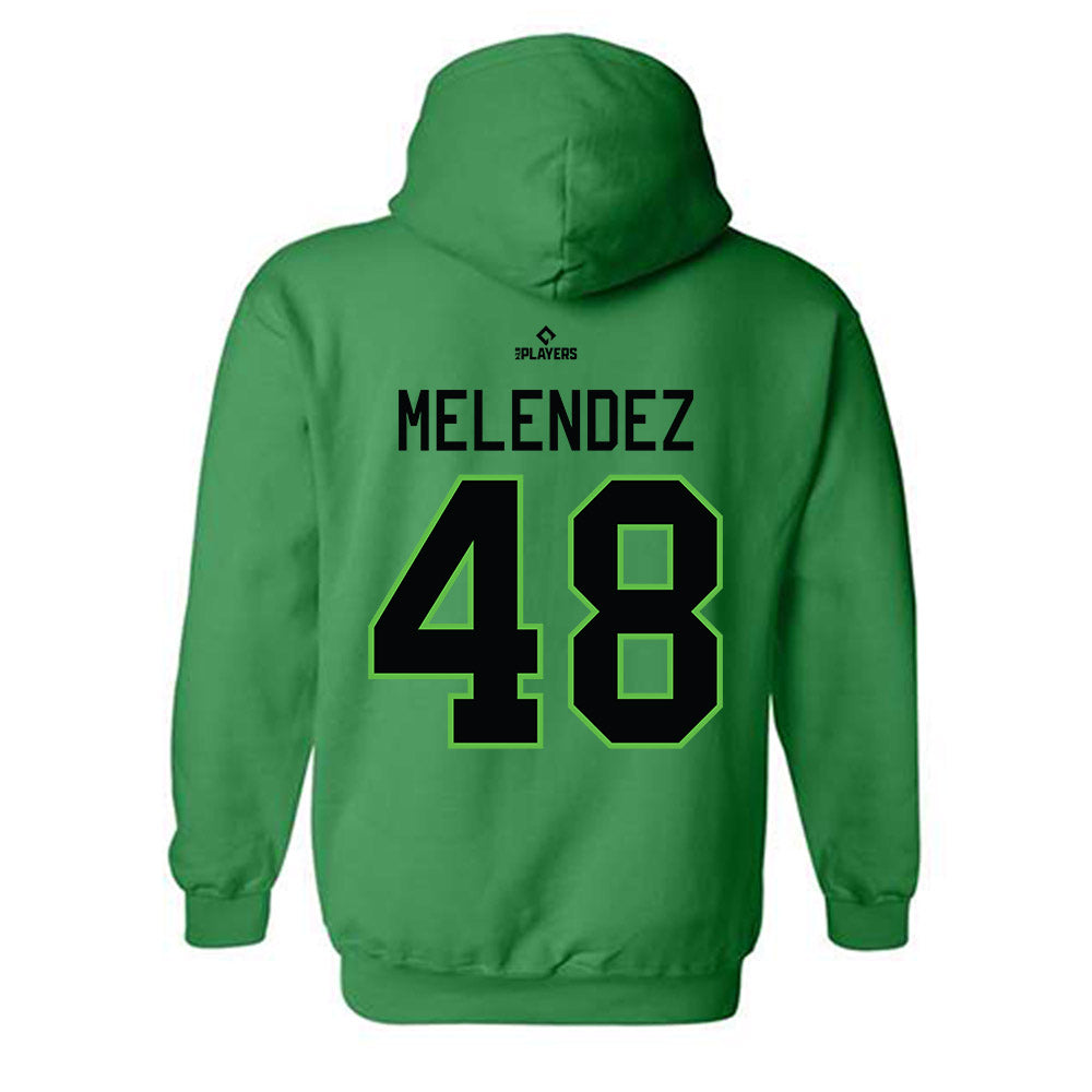 Augusta Jackets - MILB Baseball : Adiel Melendez - Hooded Sweatshirt-1