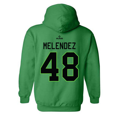 Augusta Jackets - MILB Baseball : Adiel Melendez - Hooded Sweatshirt-1