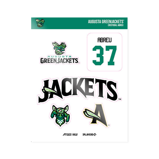 Augusta Jackets - MILB Baseball : Cristobal Abreu - Sticker Sheet-0
